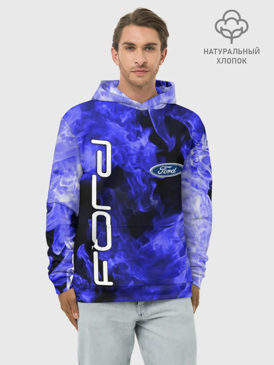 Худи мужской база хлопок / FORD