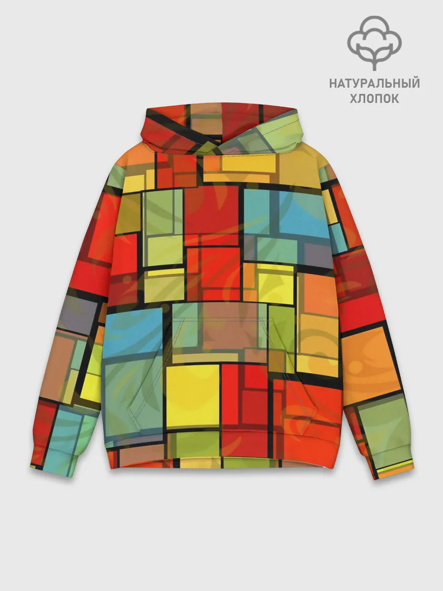 Худи мужской база хлопок / ГЕОМЕТРИЯ