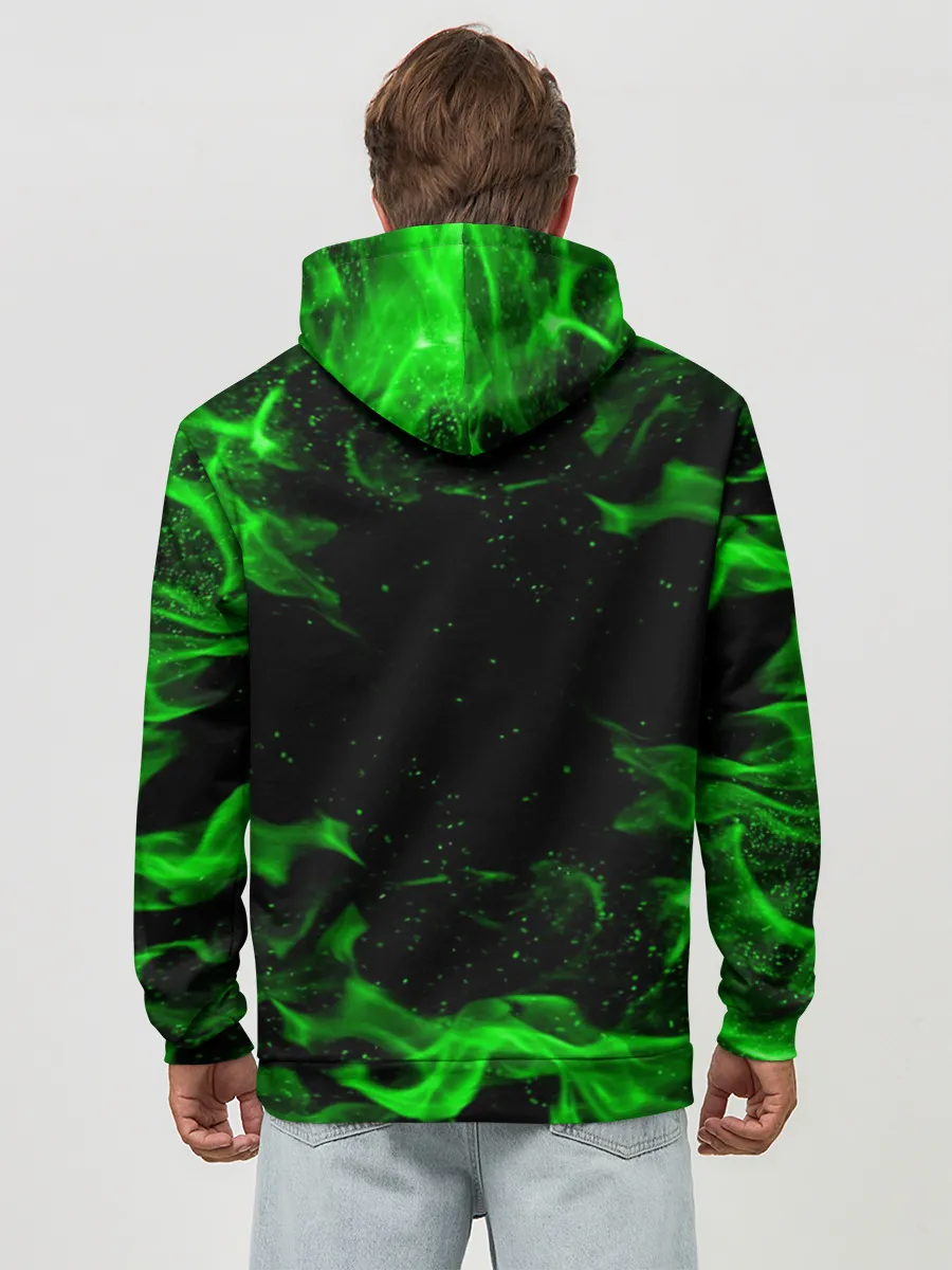 Худи мужской база хлопок / MINECRAFT CREEPER