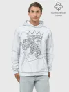 Худи мужской база хлопок / Нептун