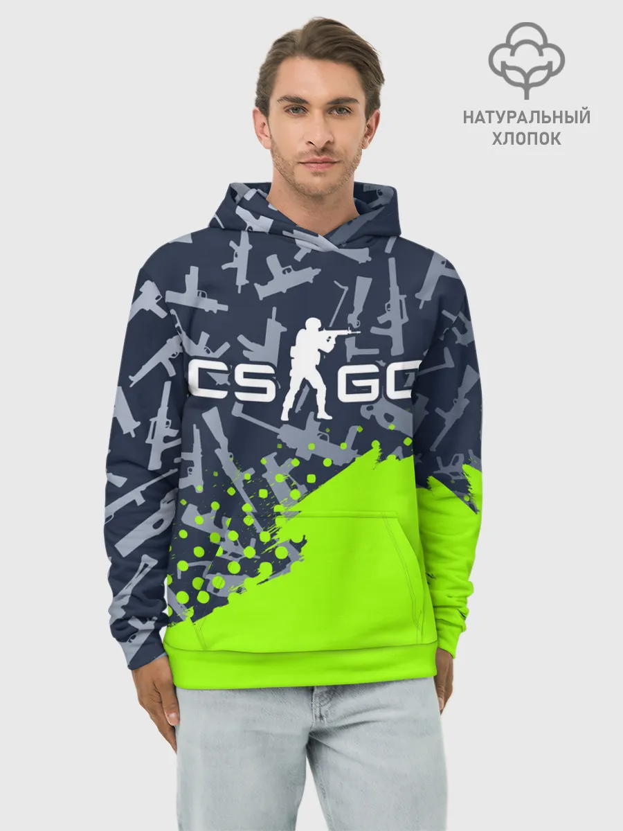 Худи мужской база хлопок / CS GO | КС ГО