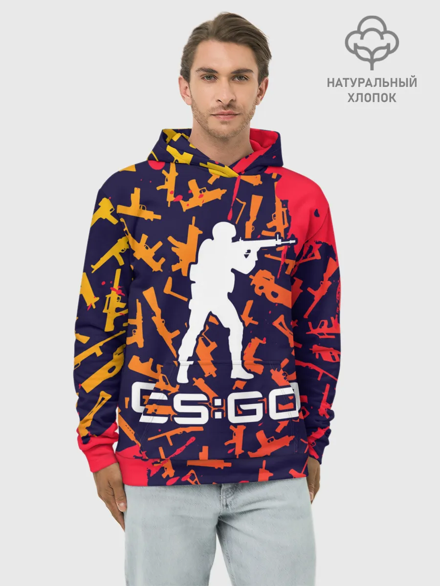 Худи мужской база хлопок / CS GO | КС ГО