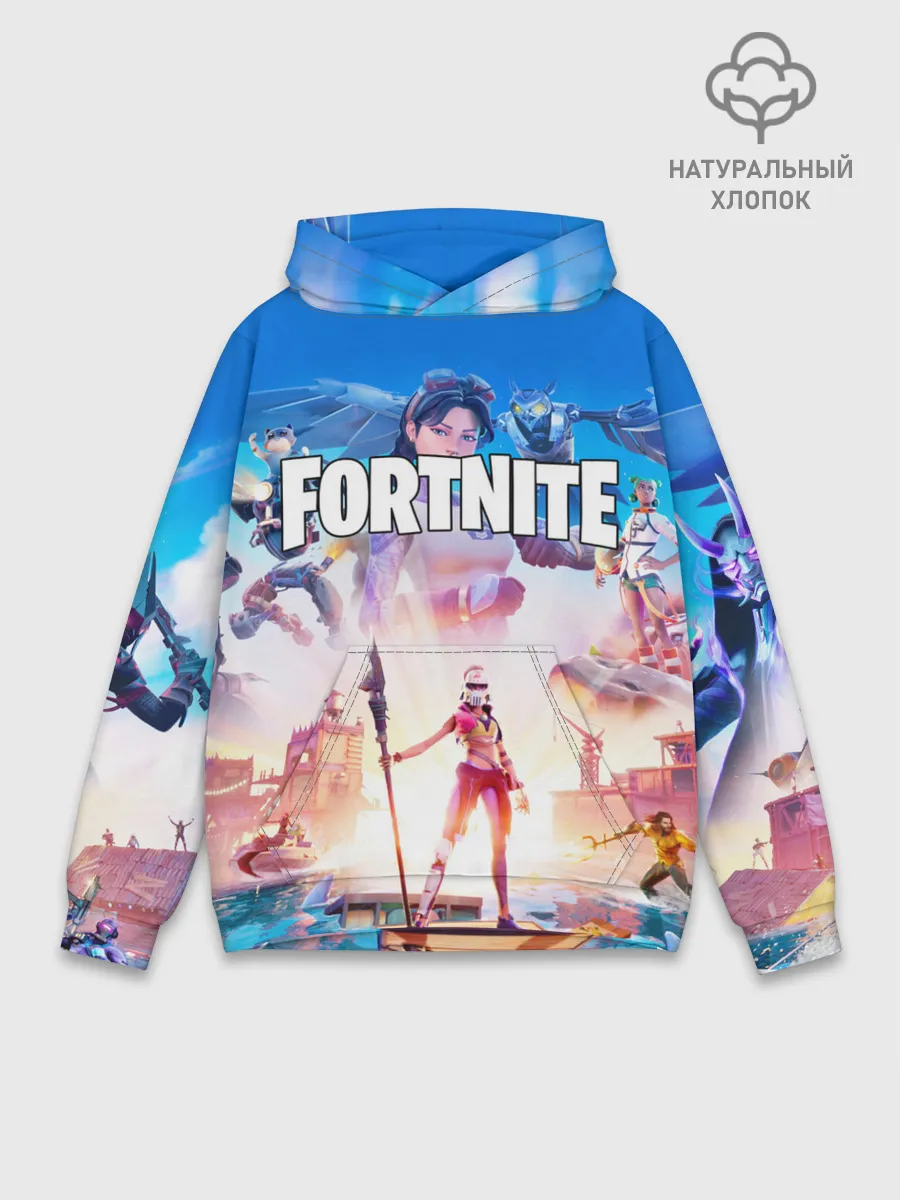 Худи мужской база хлопок / ФОРТНАЙТ 3 СЕЗОН