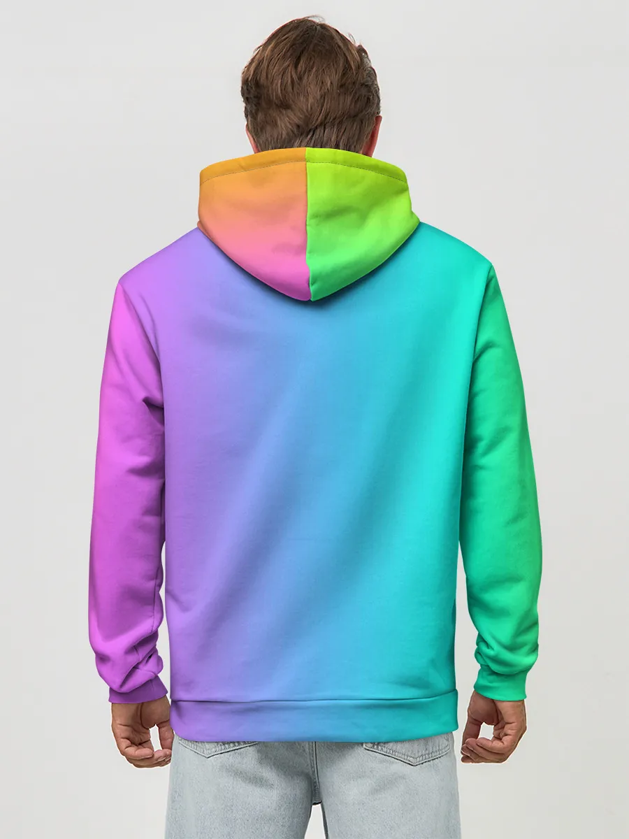 Худи мужской база хлопок / Fairy Tail rainbow