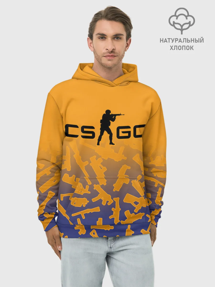Худи мужской база хлопок / CS GO | КС ГО