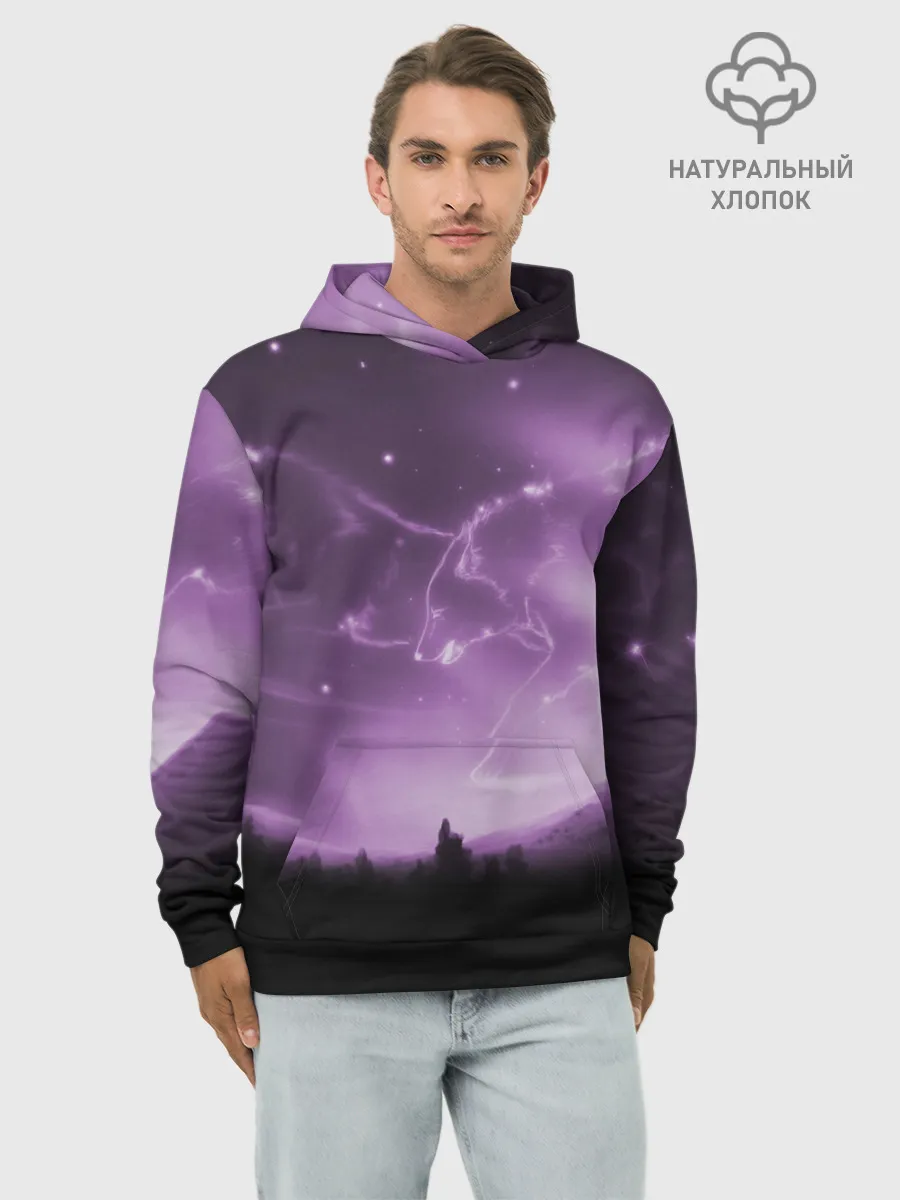 Худи мужской база хлопок / ВОЛКИ СОЗВЕЗДИЯ