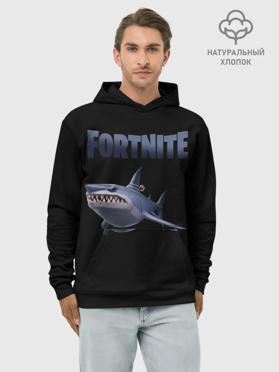 Худи мужской база хлопок / Loot Shark Fortnite