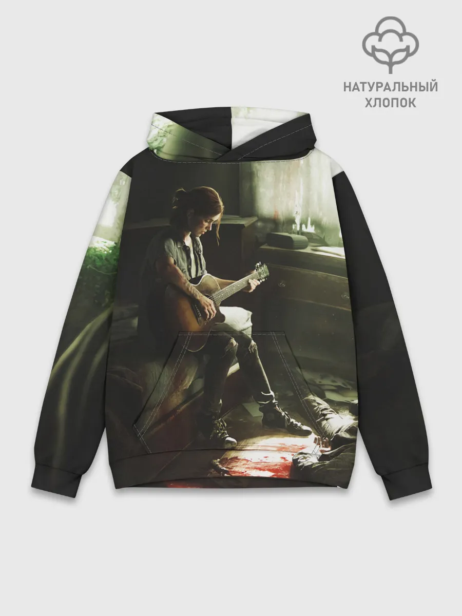 Худи мужской база хлопок / ЛАСТ ОФ АС 2 ЭЛЛИ