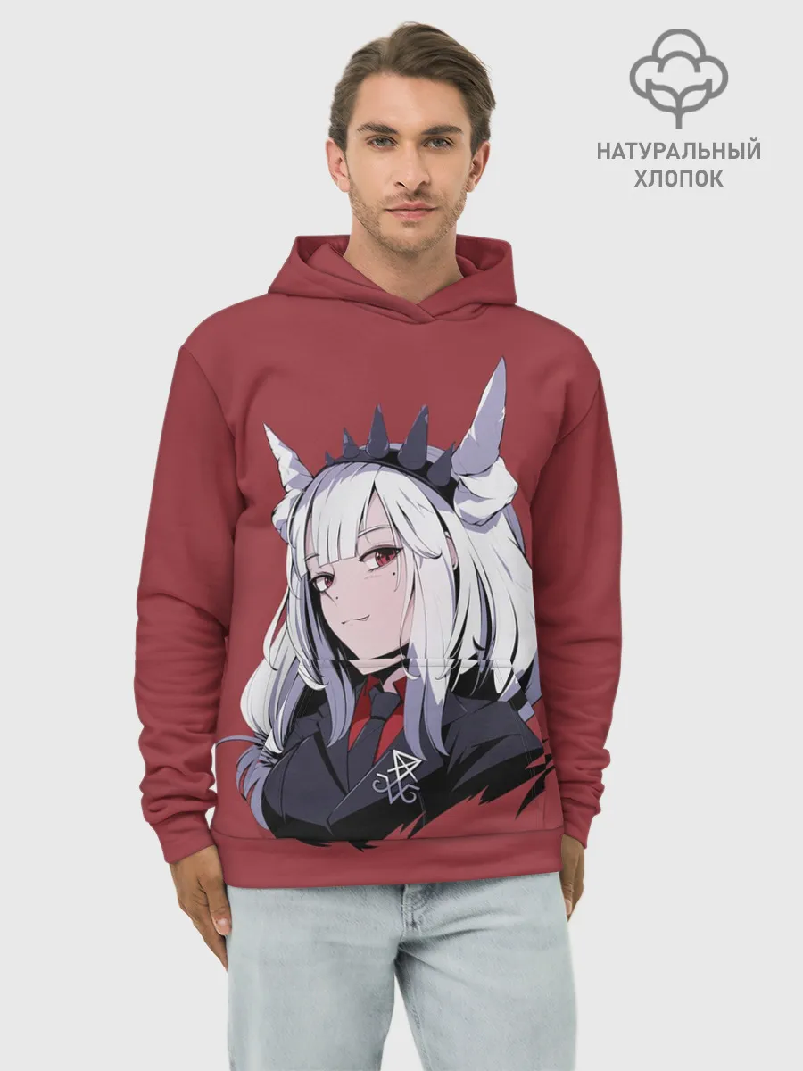 Худи мужской база хлопок / Helltaker