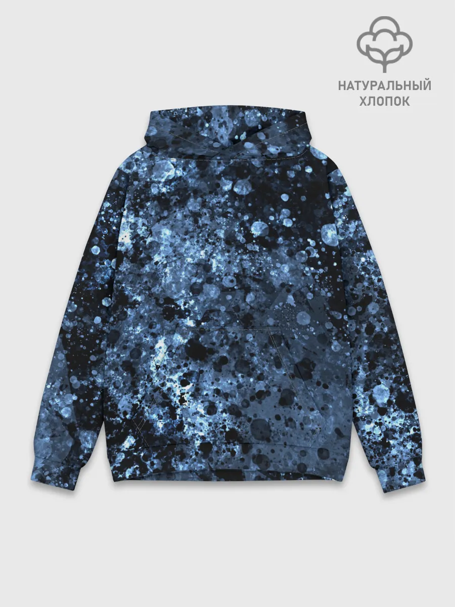 Худи мужской база хлопок / абстракция жидкость