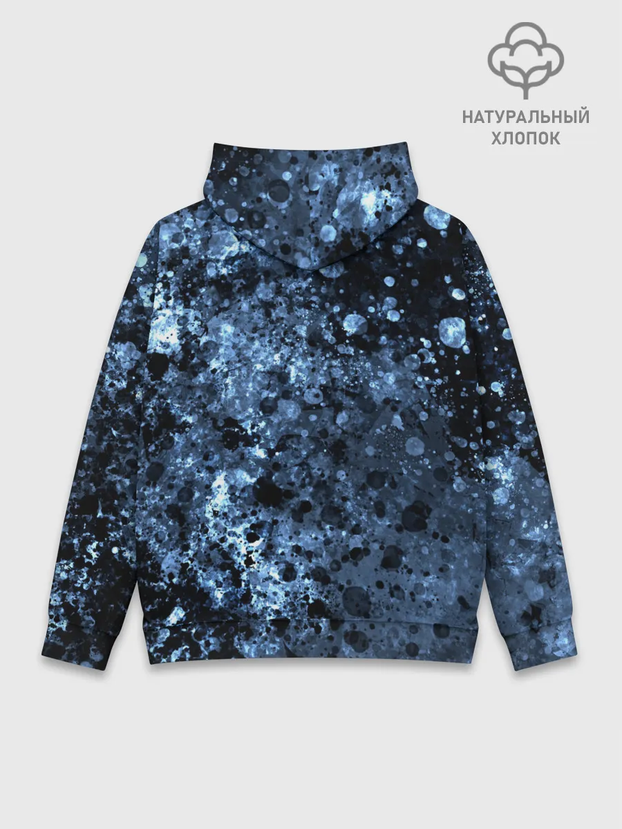 Худи мужской база хлопок / абстракция жидкость