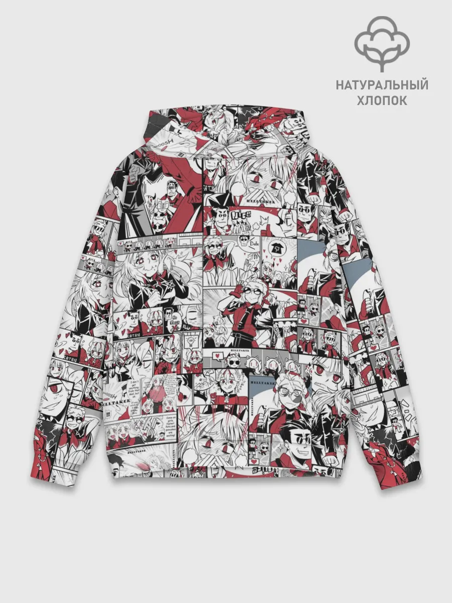 Худи мужской база хлопок / HELLTAKER