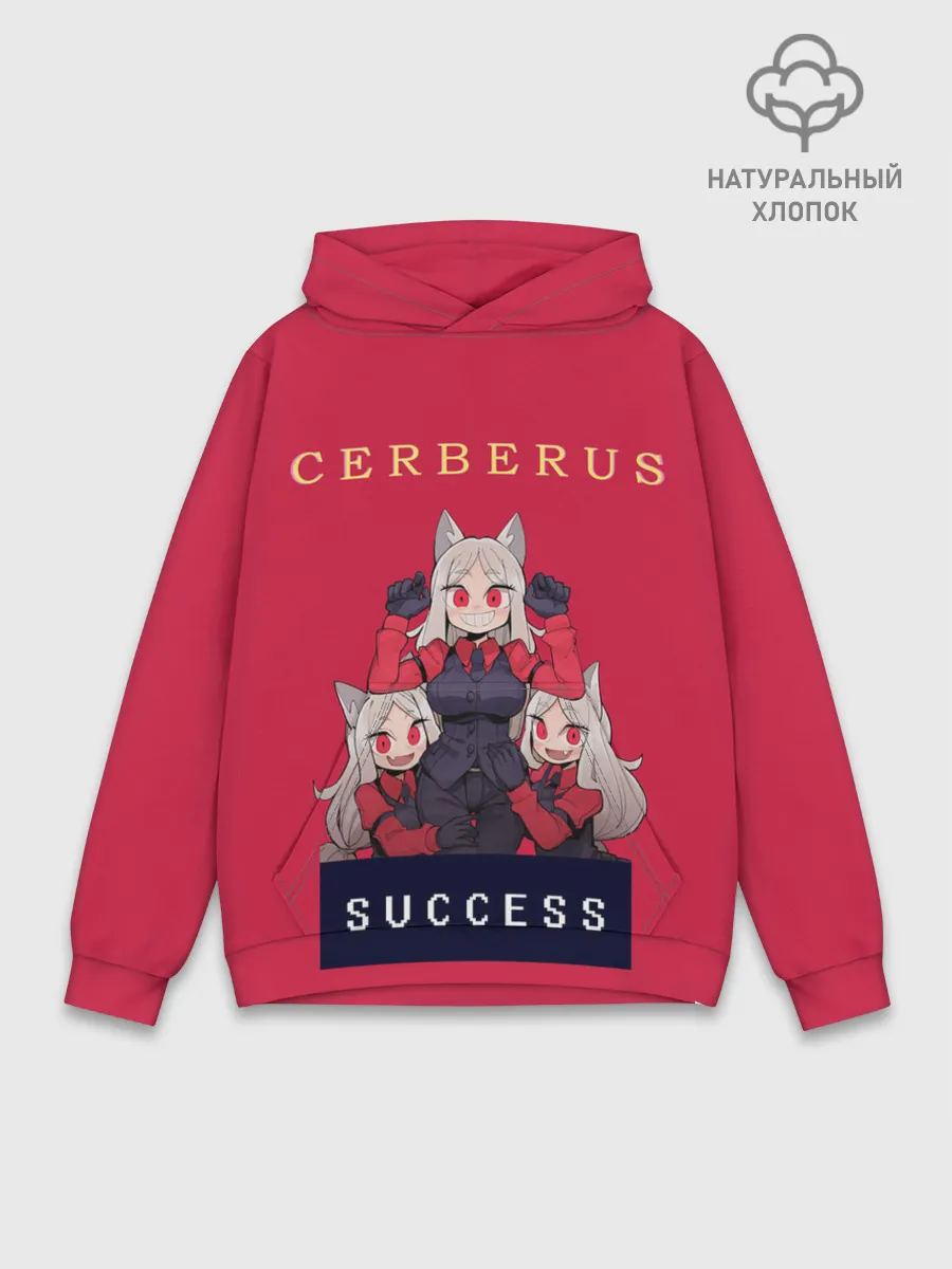 Худи мужской база хлопок / Helltaker: CERBERUS