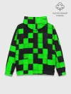 Худи мужской база хлопок / ЗЕЛЕНЫЕ КУБИКИ