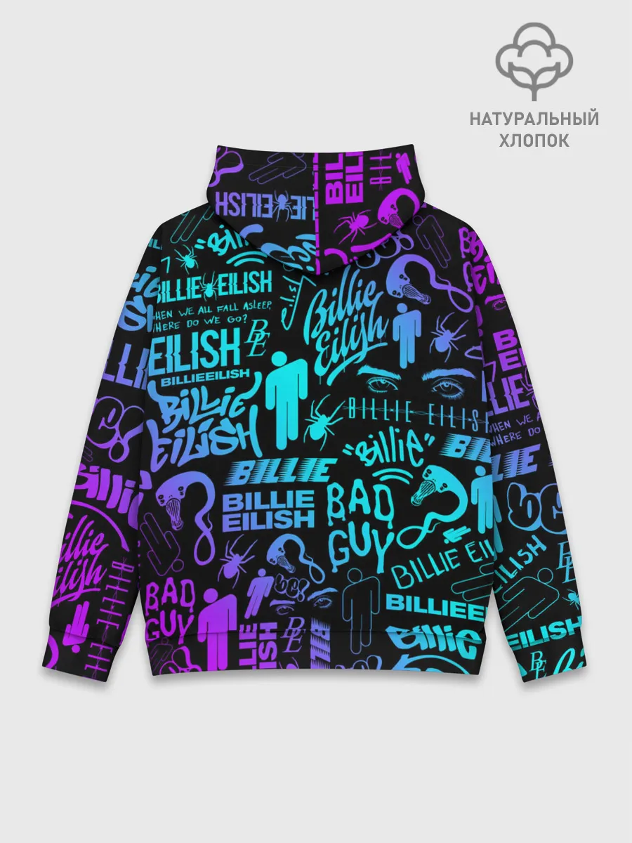 Худи мужской база хлопок / BILLIE EILISH | БИЛЛИ АЙЛИШ