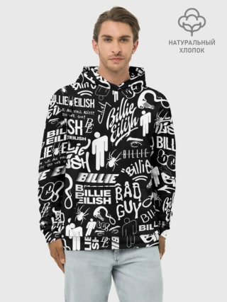 Худи мужской база хлопок / BILLIE EILISH | БИЛЛИ АЙЛИШ
