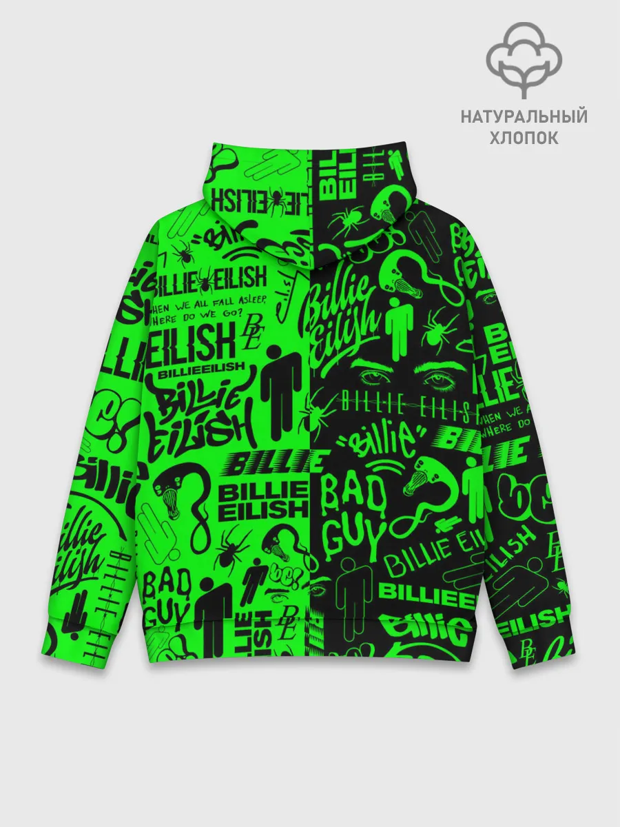 Худи мужской база хлопок / BILLIE EILISH | БИЛЛИ АЙЛИШ