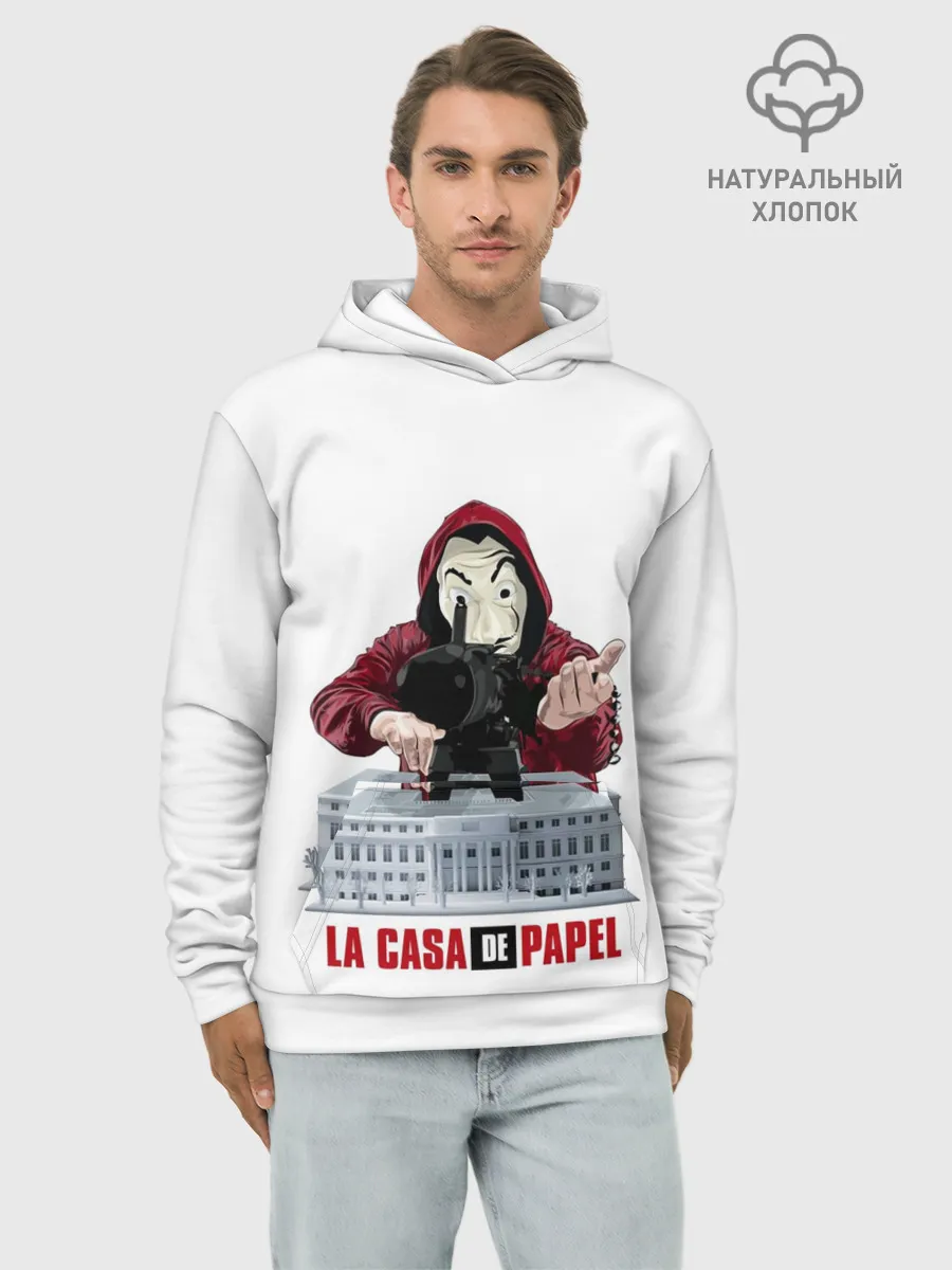 Худи мужской база хлопок / БУМАЖНЫЙ ДОМ