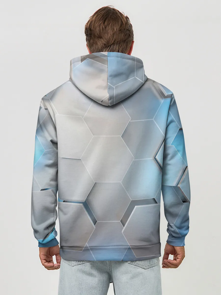 Худи мужской база хлопок / 3D соты