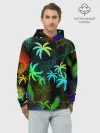 Худи мужской база хлопок / ПАЛЬМЫ / ТРОПИКИ