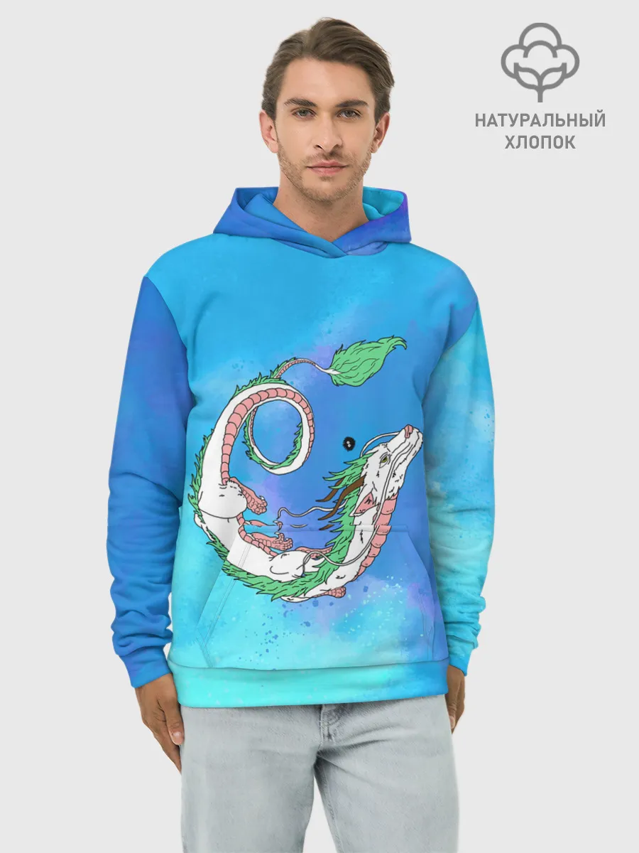 Худи мужской база хлопок / Унесенные призраками Хаку