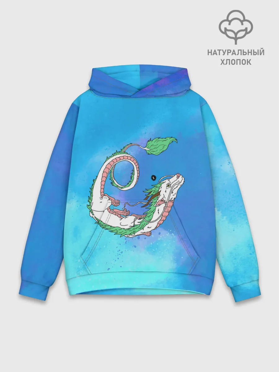 Худи мужской база хлопок / Унесенные призраками Хаку