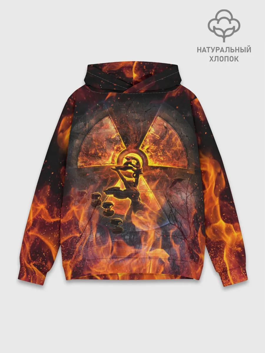 Худи мужской база хлопок / S.T.A.L.K.E.R. 2 КОЛЕСО ОБОЗРЕНИЯ,ПРИПЯТЬ