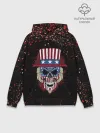 Худи мужской база хлопок / Американский череп | American Skull