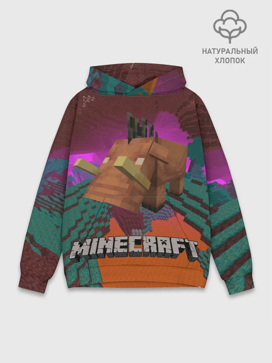 Худи мужской база хлопок / Майнкрафт | Minecraft Hoglin