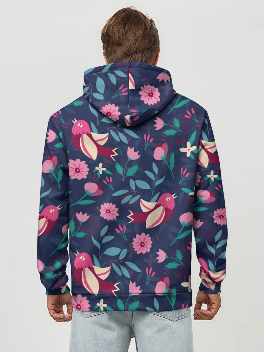 Худи мужской база хлопок / Арт джунгли