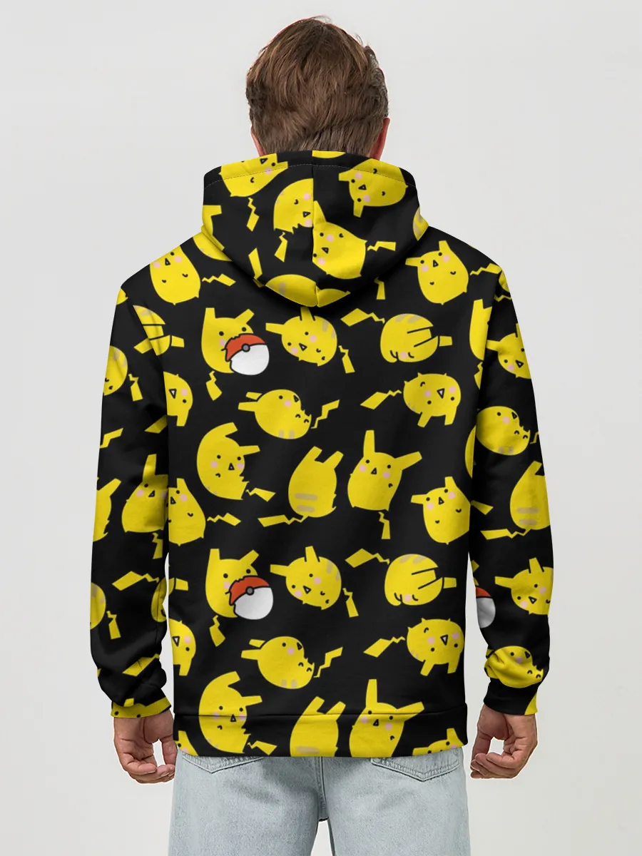 Худи мужской база хлопок / Пикачу