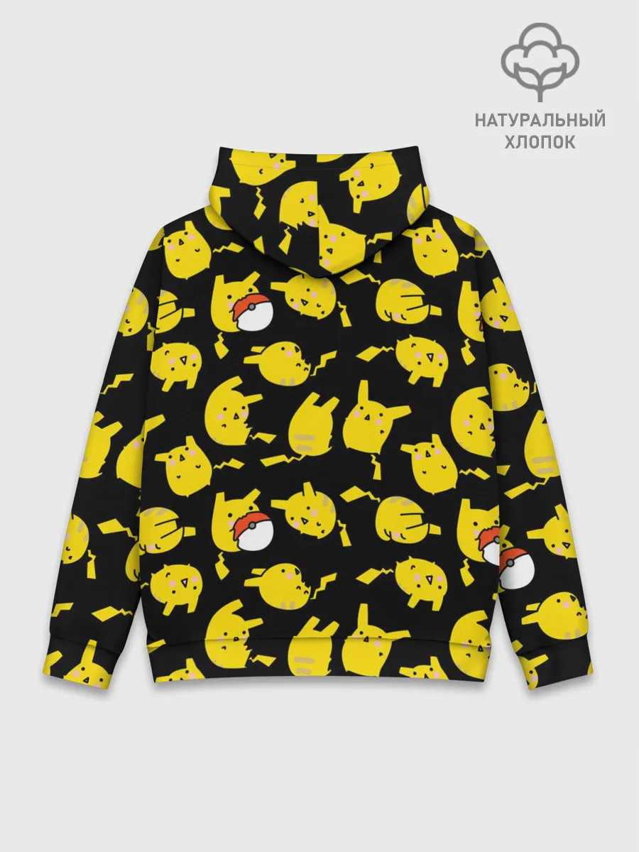 Худи мужской база хлопок / Пикачу