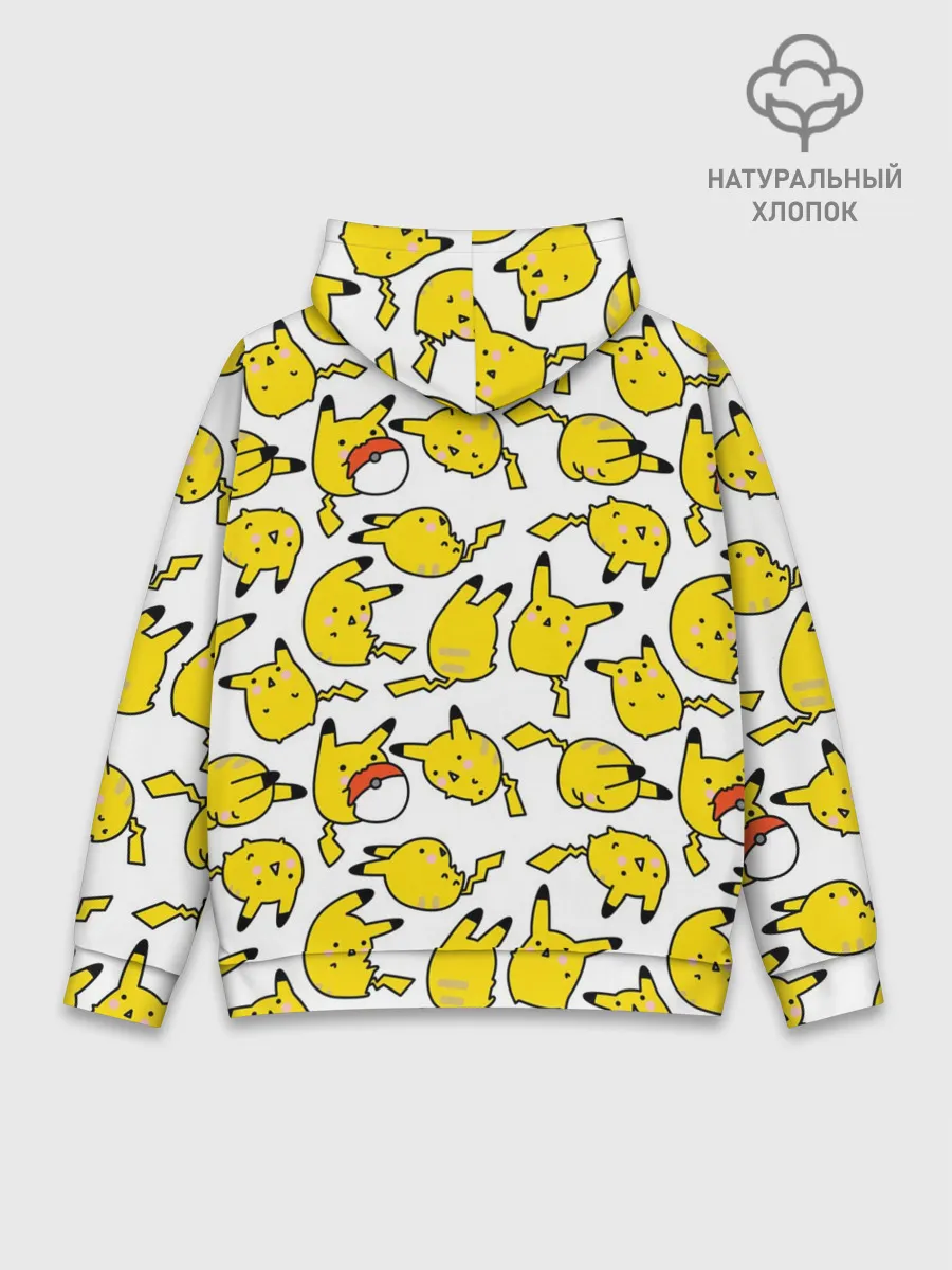 Худи мужской база хлопок / Пикачу