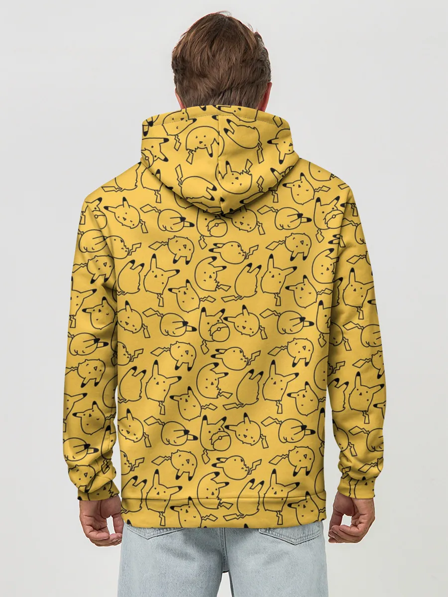 Худи мужской база хлопок / Покемон Пикачу