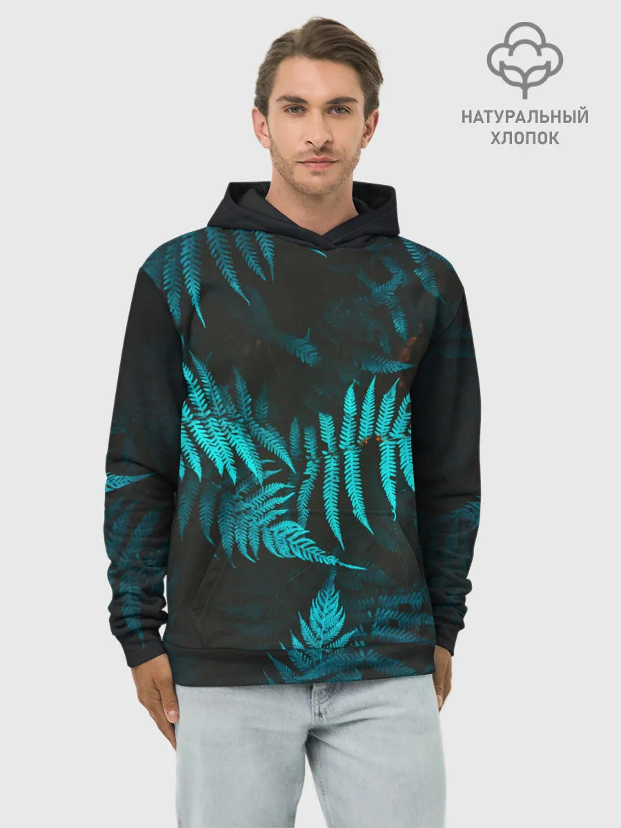 Худи мужской база хлопок / ПАПОРОТНИК
