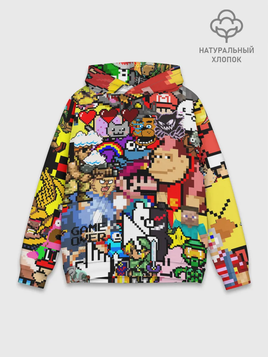 Худи мужской база хлопок / Pixel