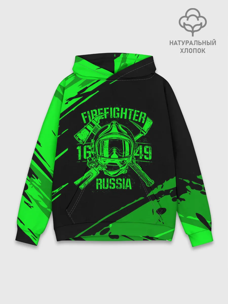 Худи мужской база хлопок / FIREFIGHTER 1649 RUSSIA