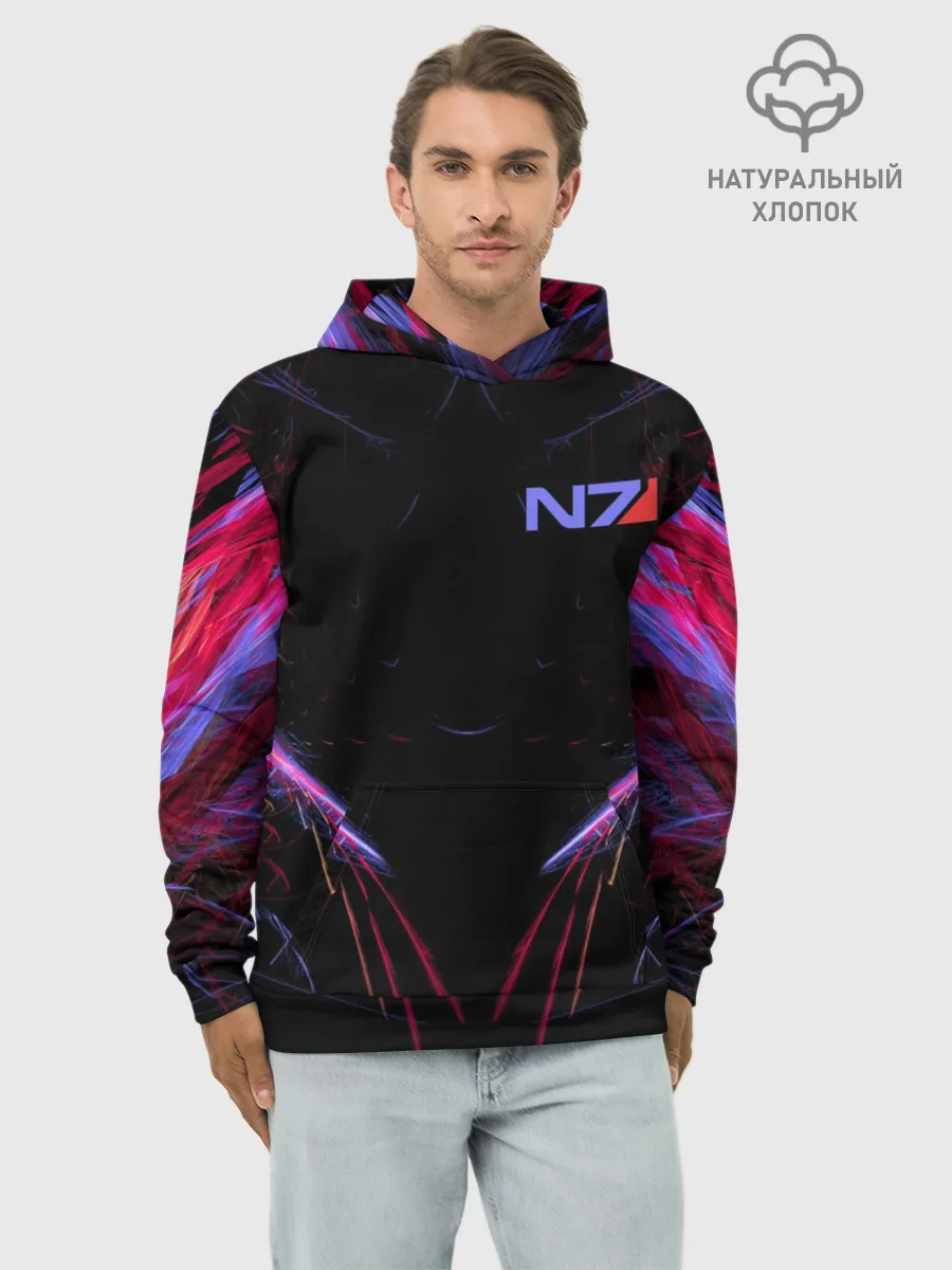 Худи мужской база хлопок / N7 | Neon Style