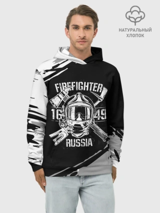 Худи мужской база хлопок / FIREFIGHTER 1649 RUSSIA