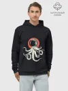 Худи мужской база хлопок / Космический осьминог | Space Octopus