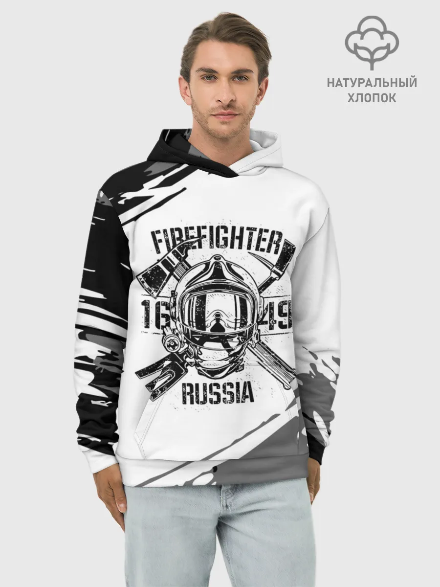 Худи мужской база хлопок / FIREFIGHTER 1649 RUSSIA