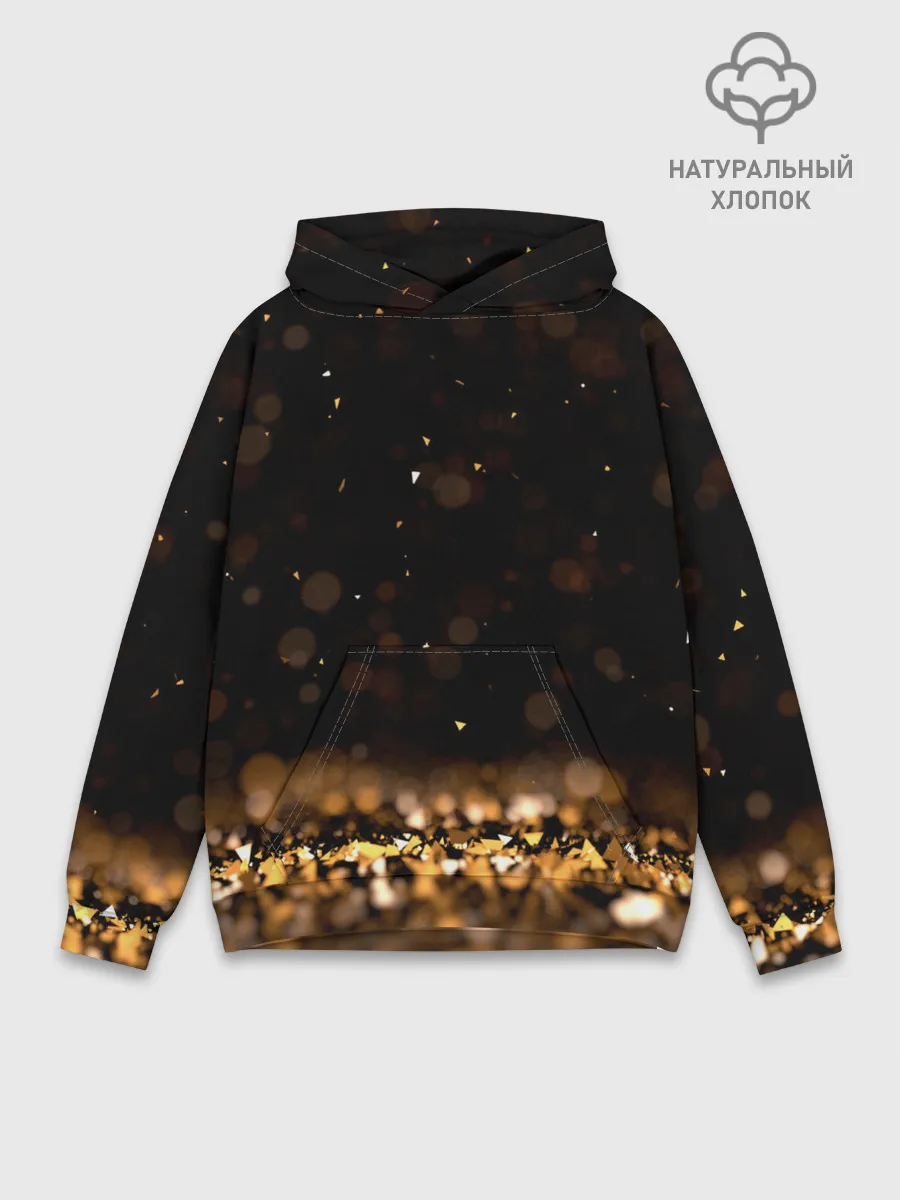 Худи мужской база хлопок / Золото