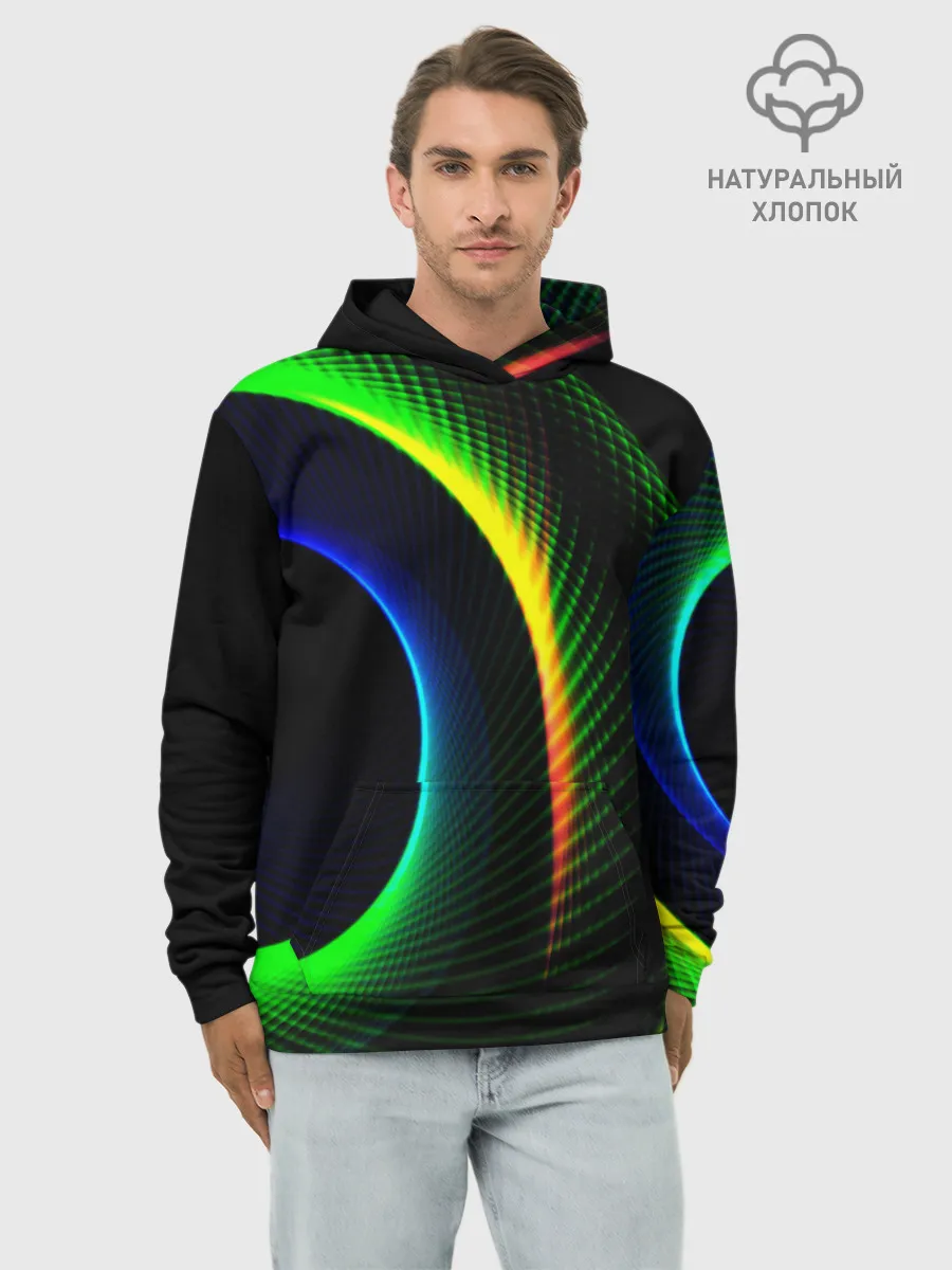 Худи мужской база хлопок / ABSTRACT GEOMETRY