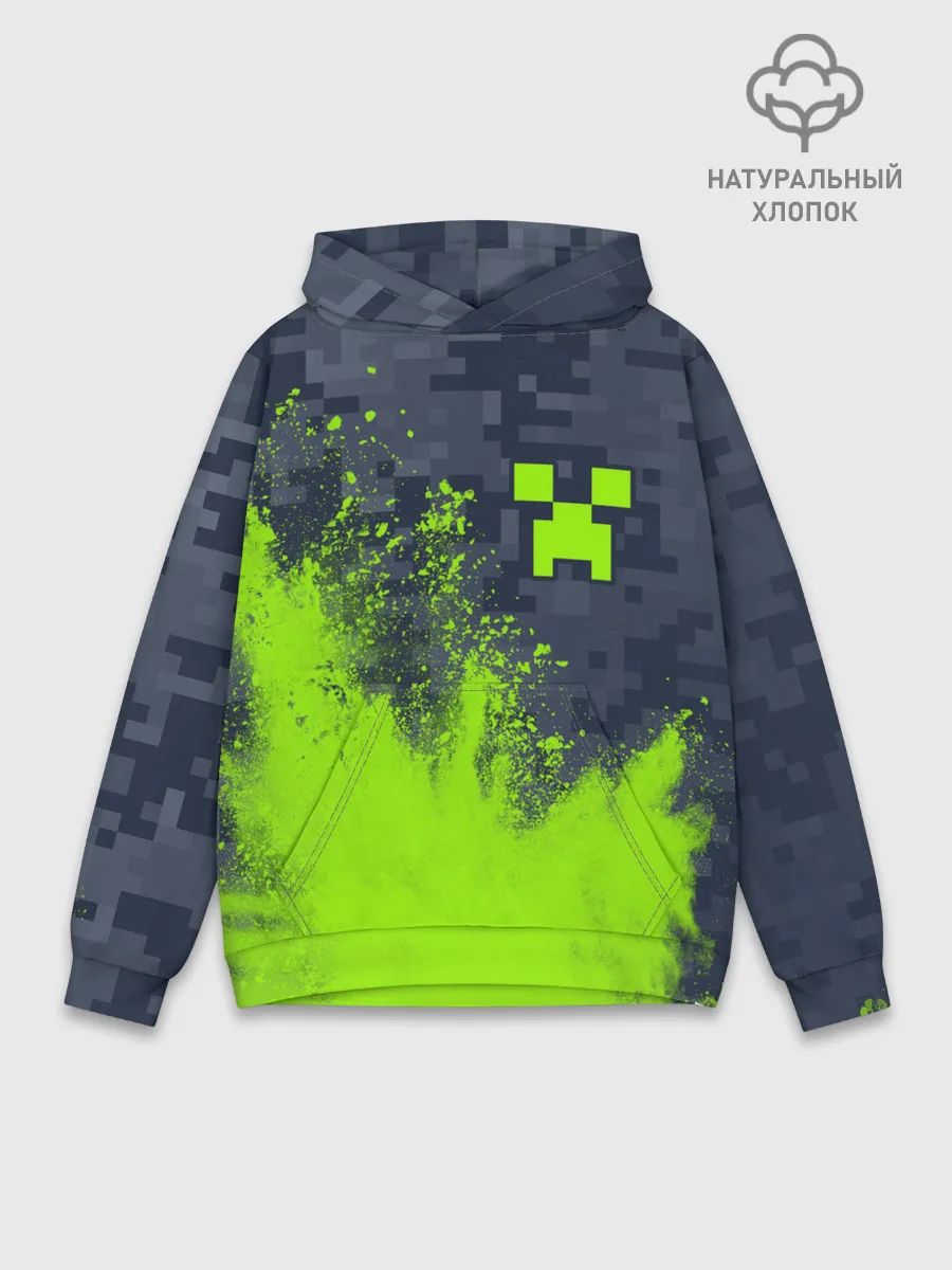 Худи мужской база хлопок / MINECRAFT / МАЙНКРАФТ