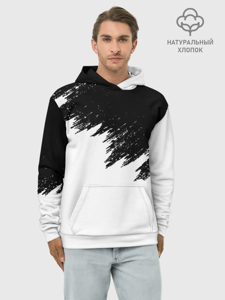 Худи мужской база хлопок / КРАСКА И НИЧЕГО ЛИШНЕГО!