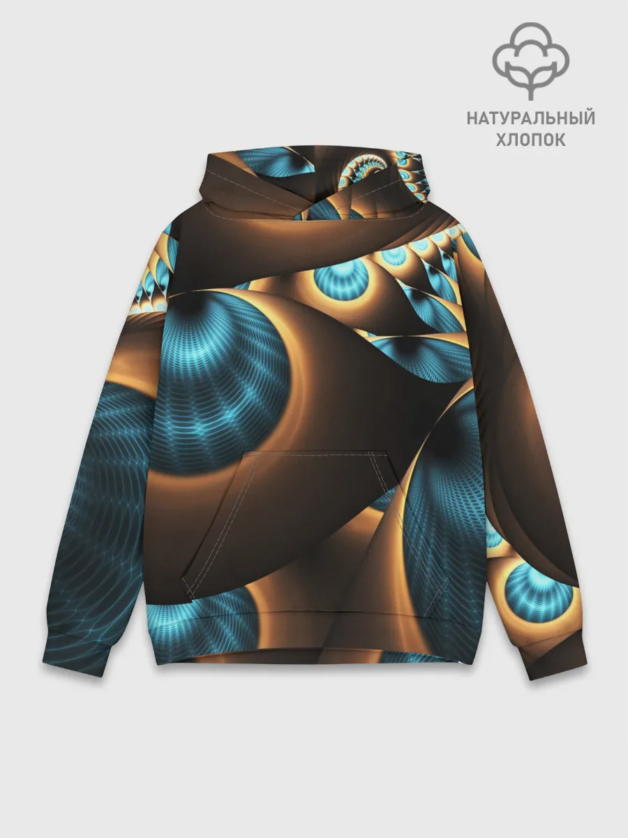 Худи мужской база хлопок / 3D FRACTAL