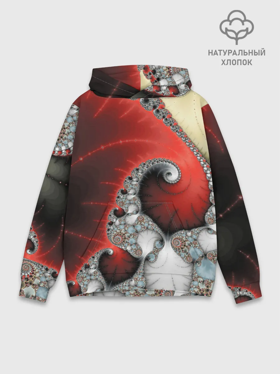 Худи мужской база хлопок / ABSTRACT&FRACTAL