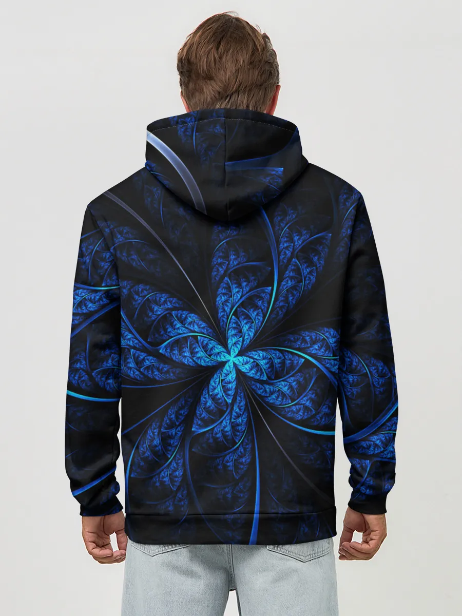 Худи мужской база хлопок / DIGITAL FRACTAL