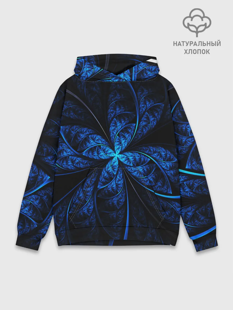 Худи мужской база хлопок / DIGITAL FRACTAL