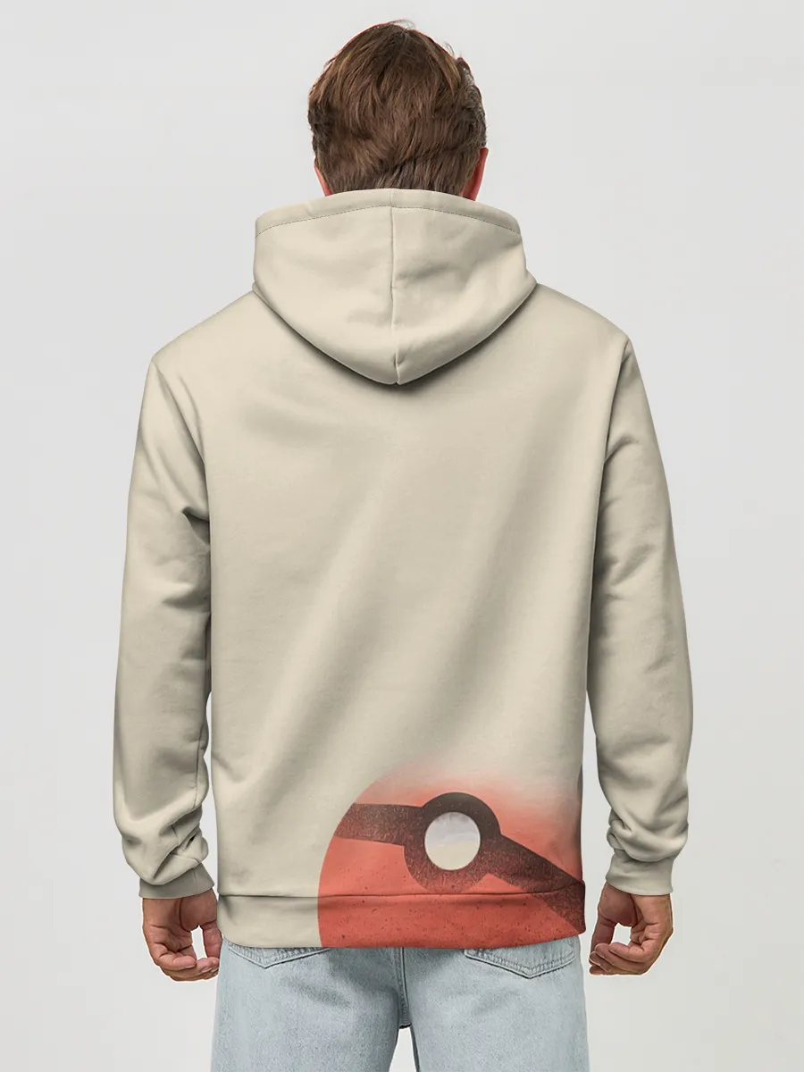 Худи мужской база хлопок / Чаризард и покебол